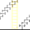 Mexen Bolt kúpeľňový radiátor 1200 x 300 mm, 189 W, zlatý - W126-1200-300-00-50
