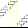 Mexen Bolt kúpeľňový radiátor 1200 x 400 mm, 220 W, zlatý - W126-1200-400-00-50