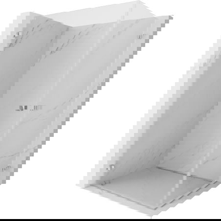 Mexen Lunar-B Duo sprchová kabína jednokrídlová 100 x 70 cm, transparentná, chróm - 832-100L-070P-01-00