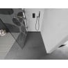 Mexen Kioto sprchová stena Walk-in 100 x 200 cm, biela vlna 8 mm, čierna - 800-100-101-70-97