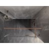 Mexen Lunar T sprchový kút otočný pravý 115 x 110 cm, transparentný, brúsená meď - 834T-115-110-65-00-P