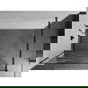 Mexen Kioto sprchová stena 100 x 200 cm, transparentnéné/biely vzor 8 mm, čierna - 800-100-101-70-97