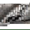 Mexen Lunar T sprchový kút výklopný pravý 140 x 120 cm, transparentný, ružové zlato - 834T-140-120-60-00-P