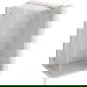 Mexen Lunar T sprchový kút s pravými otváracími dverami 140 x 120 cm, priehľadný, brúsená meď - 834T-140-120-65-00-P