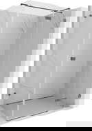 Mexen Lunar T sprchový kút s otváracími dverami pravý 110 x 90 cm, transparentný, kartáčovaný gun gray - 834T-110-090-66-00-P