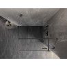 Mexen Lunar T sprchový kút otočný pravý 110 x 110 cm, transparentný, brúsený gun gray - 834T-110-110-66-00-P