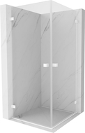 Mexen Lunar-B Duo sprchový kút 95 x 95 cm, priehľadný, biely - 832-095L-095P-20-00