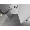 Mexen Kioto+ sprchová stena s poličkou Walk-in 80 x 200 cm, mrazivá, čierna - 800-080-121-70-30