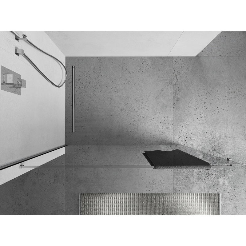 Mexen držiak na uteráky na sprchovú stenu, chróm - 800-06-01