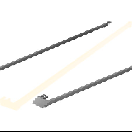 Mexen zábradlie na uteráky k sprchovej stene, brúsená meď - 800-06-65