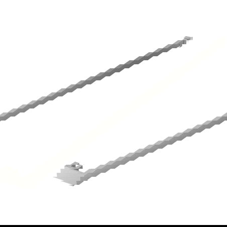 Mexen lišta na uteráky na sprchovú stenu, brúsený nikel - 800-06-97