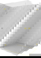 Mexen Lunar-B Duo sprchovací kút s otočnými dverami 95 x 85 cm, priehľadný, zlatý brúsený - 832-095L-085P-55-00