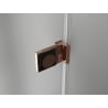 Mexen Lunar-B Duo sprchový kút 100 x 75 cm, číre, ružové zlato - 832-100L-075P-60-00