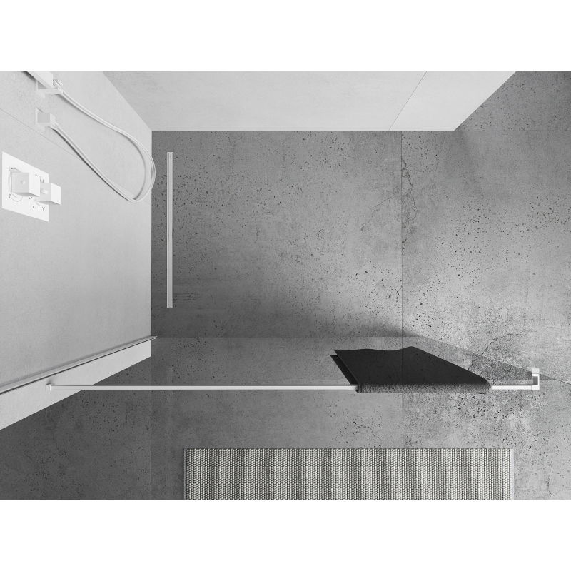 Mexen reliéf na uteráky pre sprchovú stenu, biely - 800-06-20