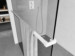 Mexen reliéf na uteráky pre sprchovú stenu, biely - 800-06-20