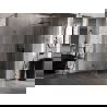 Mexen Lunar T sprchový kút s otváracími dverami pravý 120 x 120 cm, transparentný, kartáčovaná gun gray - 834T-120-120-66-00-P
