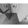 Mexen Kioto+ sprchová stena s poličkou Walk-in 80 x 200 cm, zrkadlo, čierna - 800-080-121-70-50