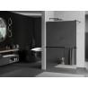 Mexen Kioto+ sprchová stena s poličkou Walk-in 80 x 200 cm, zrkadlo, čierna - 800-080-121-70-50