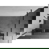 Mexen Kioto+ sprchová stena s poličkou a lištou 110 x 200 cm, zrkadlo 8 mm, čierna - 800-110-121-70-50