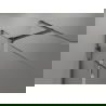 Mexen Lunar T sprchový kút s pravými otváracími dverami 130 x 110 cm, číra sklo, gun metal - 834T-130-110-95-00-P