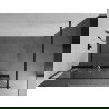 Mexen Kioto+ sprchová stena s poličkou a lištou 110 x 200 cm, transparentnéné/biely vzor 8 mm, čierna - 800-110-121-70-85