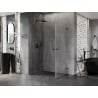 Mexen Lunar-B Duo sprchový kút so skladacími dverami 95 x 90 cm, priehľadný, brúsený gun gray - 832-095L-090P-66-00