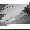 Mexen Kioto+ sprchová stena s poličkou a lištou 140 x 200 cm, transparentnéné/biely vzor 8 mm, čierna - 800-140-121-70-97