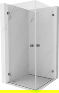 Mexen Lunar-B Duo sprchový kút otvárací 70 x 70 cm, transparentný, gun metal - 832-070L-070P-95-00