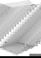 Mexen Lunar-B L sprchová kabína s otváracími dverami ľavá 90 x 80 cm, transparentná, ružové zlato - 832L-090-080-60-00-L