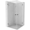 Mexen Lunar-B Duo sprchový kút s otváracími dverami 75 x 75 cm, transparentný, gun metal - 832-075L-075P-95-00