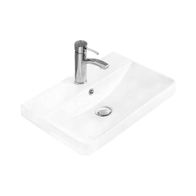 Mexen Dagna umývadlo zapustené do dosky 50 x 35 cm, biele - 21995100