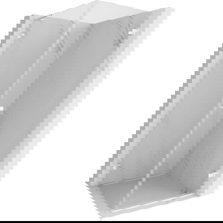 Mexen Lunar-B L sprchová kabína pravá 100 x 100 cm, transparentná, biela - 832L-100-100-20-00-P