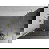 Mexen Kioto+ sprchová stena s poličkou a lištou 110 x 200 cm, transparentnéné/čierny vzor 8 mm, zlatá - 800-110-121-50-78