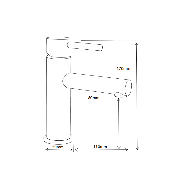 Mexen Elba batéria umývadlová, ružové zlato - 74100-60