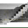 Mexen Kioto+ sprchová stena s poličkou a lištou 110 x 200 cm, transparentnéné/bialy wzór 8 mm, zlatá - 800-110-121-50-85