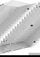 Mexen Lunar-B sprchovací kút pravý 90 x 80 cm, transparentný, čierny - 832-090-080-70-00-P