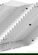 Mexen Lunar-B sprchová kabína otváracia pravá 95 x 80 cm, transparentná, čierna - 832-095-080-70-00-P