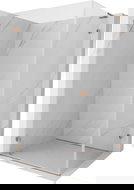 Mexen Lunar-B L sprchový kút s otočnými dverami ľavý 90 x 80 cm, transparentný, brúsená meď - 832L-090-080-65-00-L