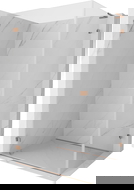 Mexen Lunar-B L sprchová kabína otvárateľná ľavá 100 x 90 cm, transparentná, brúsená meď - 832L-100-090-65-00-L