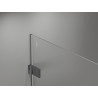 Mexen Lunar-B sprchový kút s pántovými dverami pravý 100 x 90 cm, transparentný, gun metal - 832-100-090-95-00-P