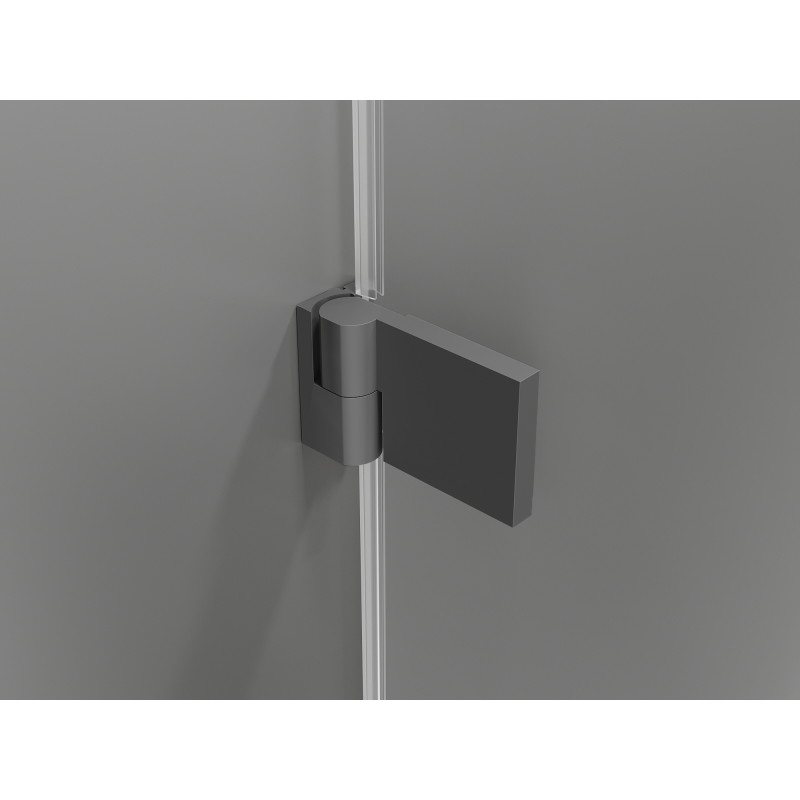 Mexen Lunar-B sprchový kút s pántovými dverami pravý 100 x 90 cm, transparentný, gun metal - 832-100-090-95-00-P