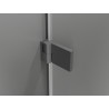 Mexen Lunar-B sprchový kút s pántovými dverami pravý 100 x 90 cm, transparentný, gun metal - 832-100-090-95-00-P