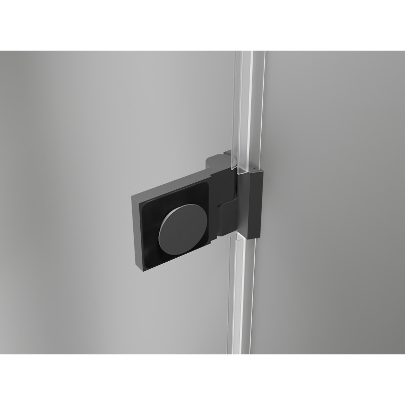 Mexen Lunar-B sprchový kút s pántovými dverami pravý 100 x 90 cm, transparentný, gun metal - 832-100-090-95-00-P