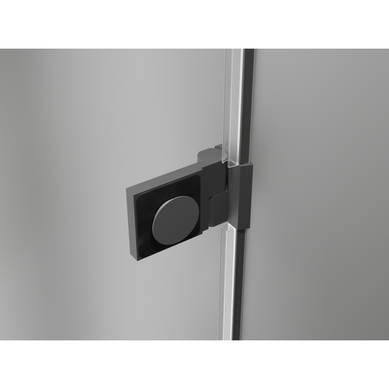 Mexen Lunar-B sprchový kút s pántovými dverami pravý 100 x 90 cm, transparentný, gun metal - 832-100-090-95-00-P