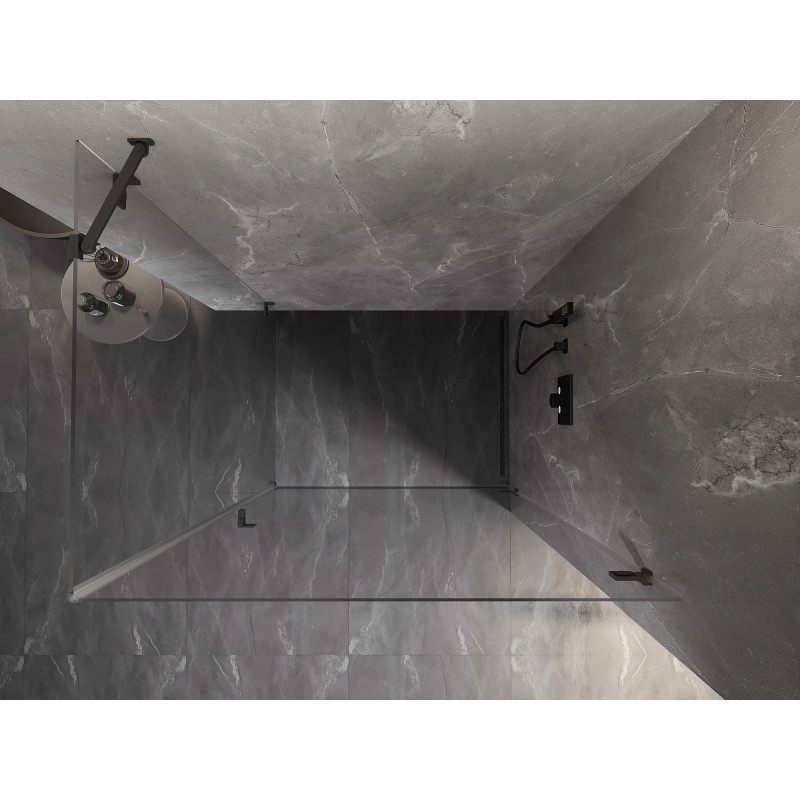Mexen Lunar-B sprchový kút s pántovými dverami pravý 100 x 90 cm, transparentný, gun metal - 832-100-090-95-00-P