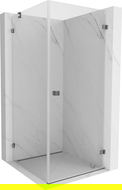 Mexen Lunar-B sprchovací kút s dverami na pravej strane 100 x 100 cm, transparentný, gun metal - 832-100-100-95-00-P