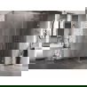 Mexen Lunar-B sprchová kabína s pravými otváracími dverami 70 x 70 cm, priehľadná, brúsený nikel - 832-070-070-97-00-P