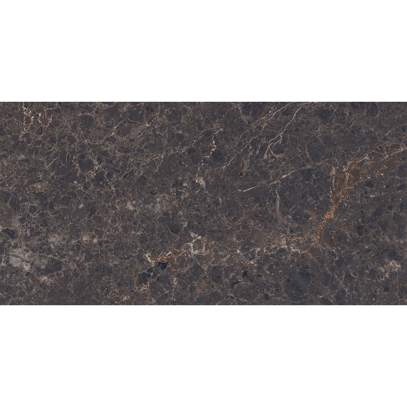Mexen Slik Emperador Brown glazovaný gres rek. G1, podlahová a nástenná dlaždica 120 x 60 cm, vysoký lesk - TL207-120-060-00