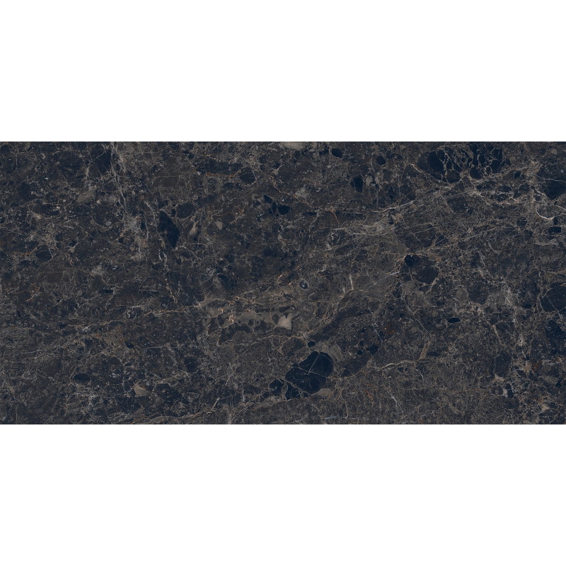Mexen Slik Emperador Čierny glazovaný gres rekt. G1, podlahovo-stenná dlaždica 120 x 60 cm, vysoký lesk - TL207-120-060-01