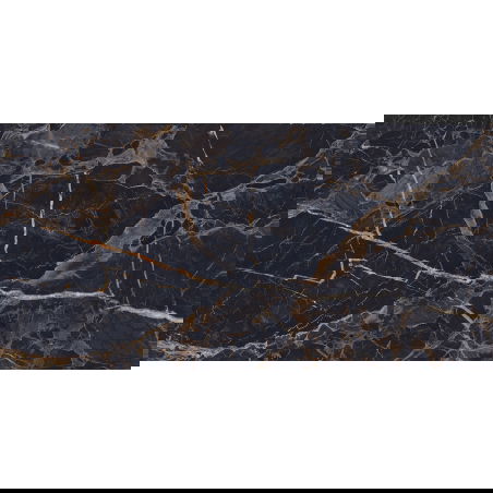 Mexen Orlo Black lesklý glazovaný gres rekt. G1, dlaždica podlahovo-stenná 120 x 60 cm, vysoký lesk - TL211-120-060-00